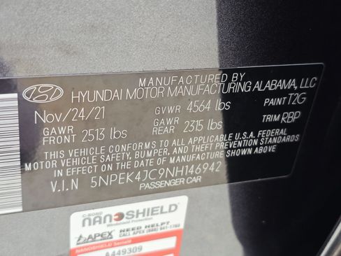 Certified 2022 Hyundai Sonata N Line FWD image 33