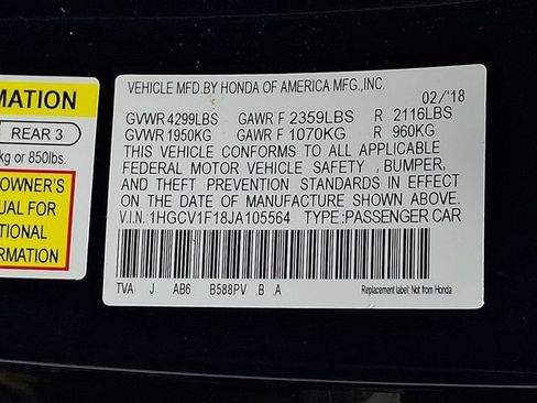 Used 2018 Honda Accord LX image 27