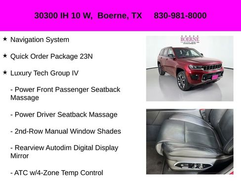 Used 2023 Jeep Grand Cherokee Overland w/ Luxury Tech Group IV image 10
