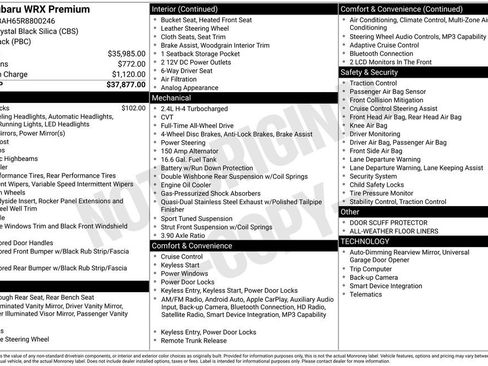 Used 2024 Subaru WRX Premium image 2