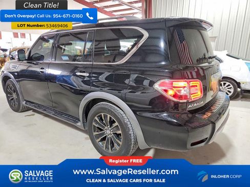 Used 2017 Nissan Armada Platinum w/ Captain Seat Package RWD image 3