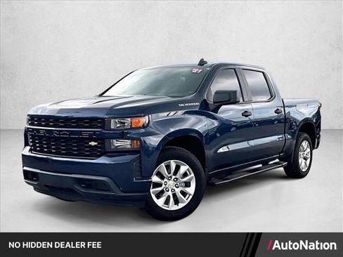 Used 2021 Chevrolet Silverado 1500 Custom RWD image 1
