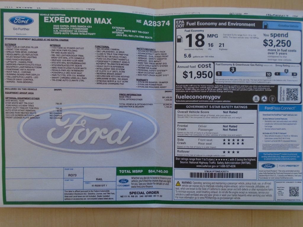 Used 2022 Ford Expedition Max King Ranch AWD/4WD image 38