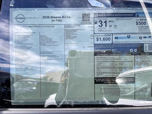 New 2026 Nissan Kicks SV w/ Cold Weather Package FWD image 16