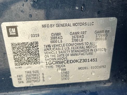 Used 2019 Chevrolet Silverado 1500 LT w/ Remote Start Package RWD image 16