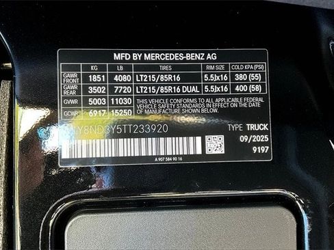 New 2026 Mercedes-Benz Sprinter 3500 image 16