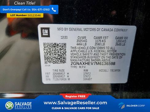 Used 2021 Chevrolet Equinox LS w/ LS Convenience Package image 17