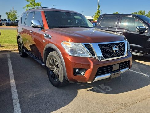 Used 2017 Nissan Armada Platinum w/ Interior Lighting Package AWD/4WD image 2