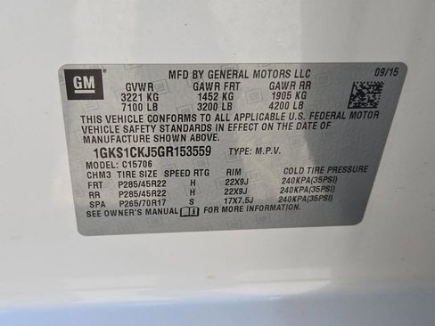 Used 2016 GMC Yukon Denali w/ Open Road Package image 15