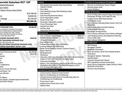 New 2026 Chevrolet Suburban RST w/ Comfort Package AWD/4WD image 25