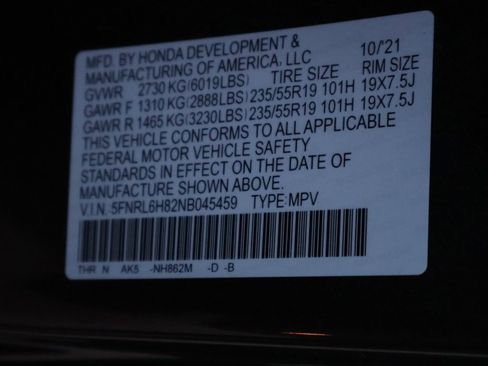 Used 2022 Honda Odyssey Touring image 37