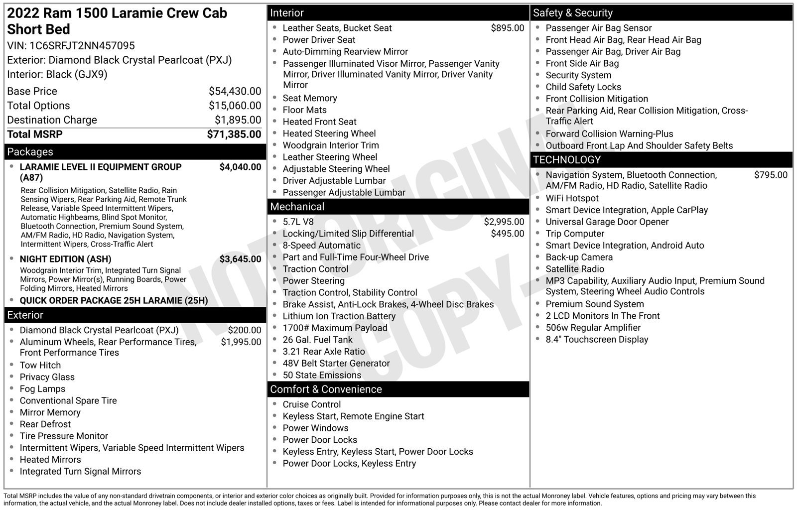 Used 2022 RAM 1500 Laramie AWD/4WD image 36