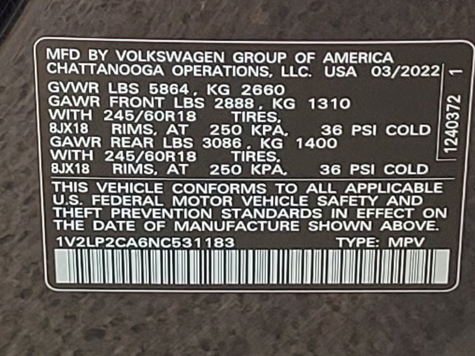 Used 2022 Volkswagen Atlas SE AWD/4WD image 15