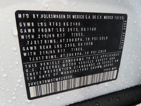 New 2026 Volkswagen Tiguan S image 29