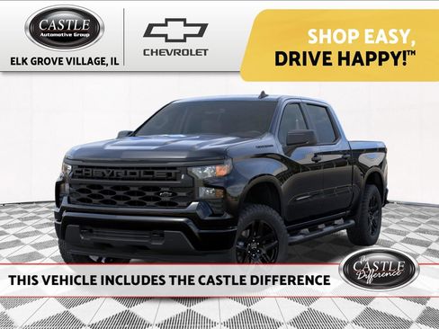 New 2026 Chevrolet Silverado 1500 Custom w/ Turbomax Blackout Package AWD/4WD image 1