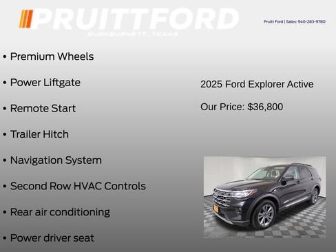 Used 2025 Ford Explorer Active w/ Active Comfort Package AWD/4WD image 19
