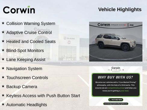Used 2023 GMC Acadia AT4 w/ Preferred Package AWD/4WD image 11