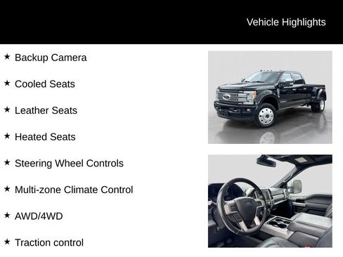 Certified 2019 Ford F450 Platinum w/ Platinum Ultimate Package AWD/4WD image 11