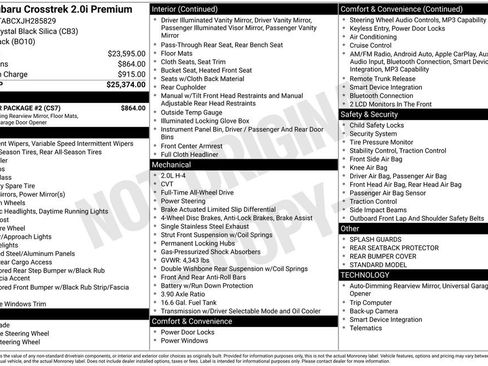 Used 2018 Subaru Crosstrek 2.0i Premium w/ Popular Package #2 image 42