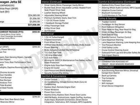Used 2023 Volkswagen Jetta SE w/ Panoramic Sunroof Package FWD image 5