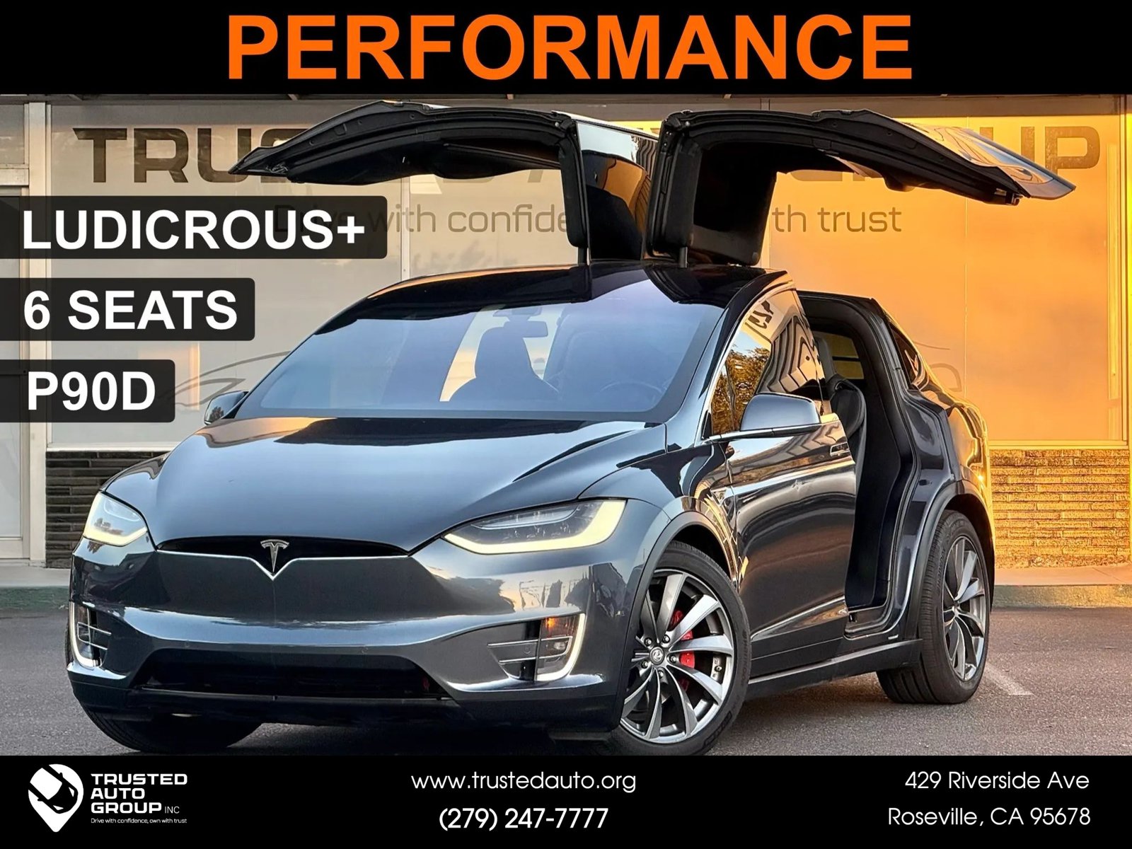 Used 2016 Tesla Model X Performance AWD/4WD image 1