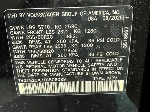 New 2026 Volkswagen Atlas SE image 18