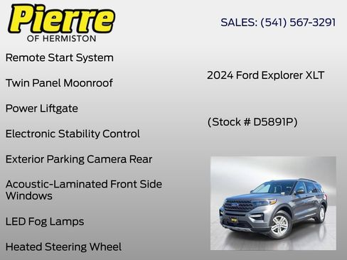 Used 2024 Ford Explorer XLT w/ Equipment Group 202A AWD/4WD image 12