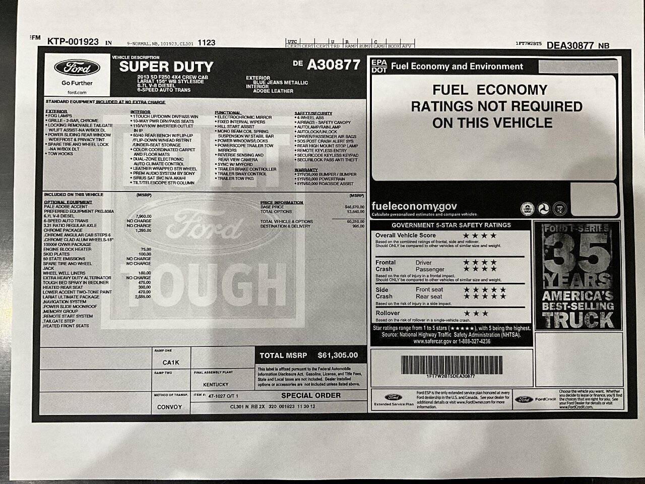 Used 2013 Ford F250 Lariat w/ Lariat Ultimate Pkg AWD/4WD image 51