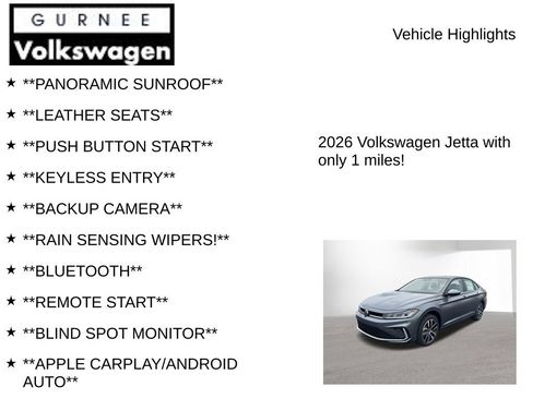New 2026 Volkswagen Jetta SE FWD image 7