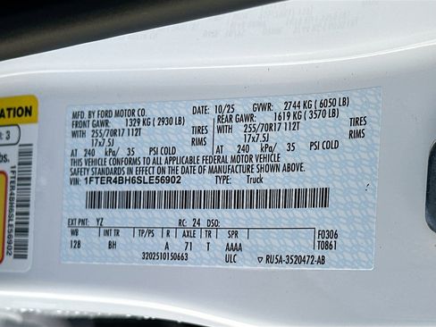 New 2025 Ford Ranger XL image 19