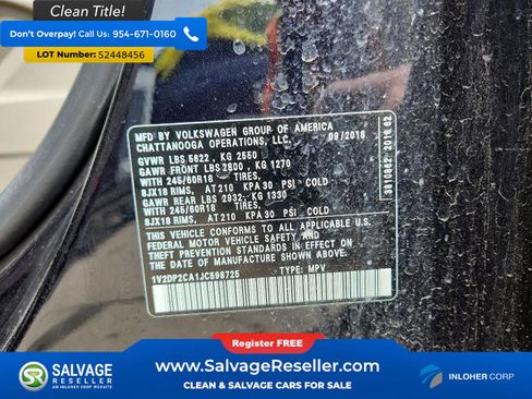 Used 2018 Volkswagen Atlas SE FWD image 17