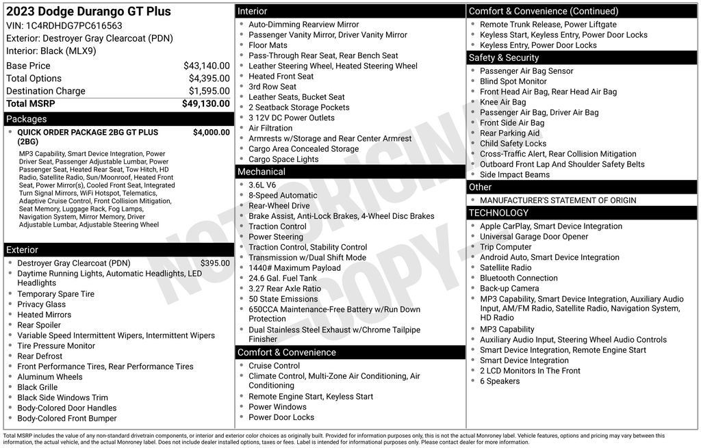 Used 2023 Dodge Durango GT RWD image 11