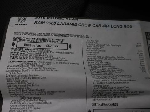 Used 2018 RAM 3500 Laramie image 61