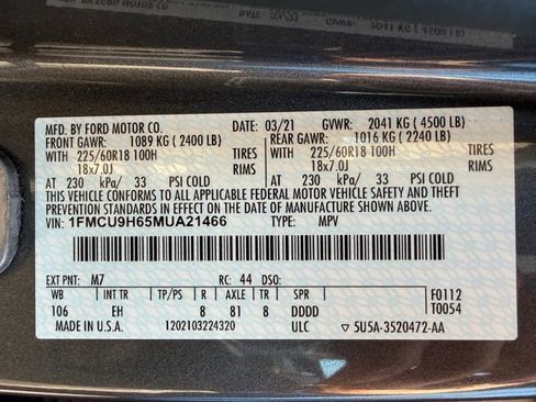 Used 2021 Ford Escape SEL image 44