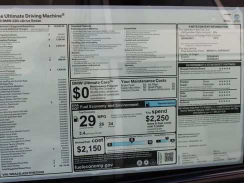 New 2026 BMW 330i xDrive Sedan w/ M Sport Package AWD/4WD image 35