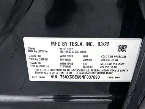 Used 2022 Tesla Model X Plaid AWD/4WD image 37