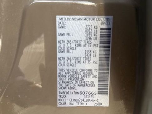 Used 2024 Nissan Frontier PRO-4X w/ Technology Package image 29