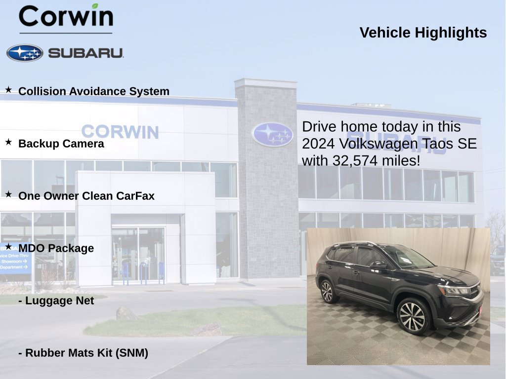 Used 2024 Volkswagen Taos SE w/ MDO Package FWD image 6