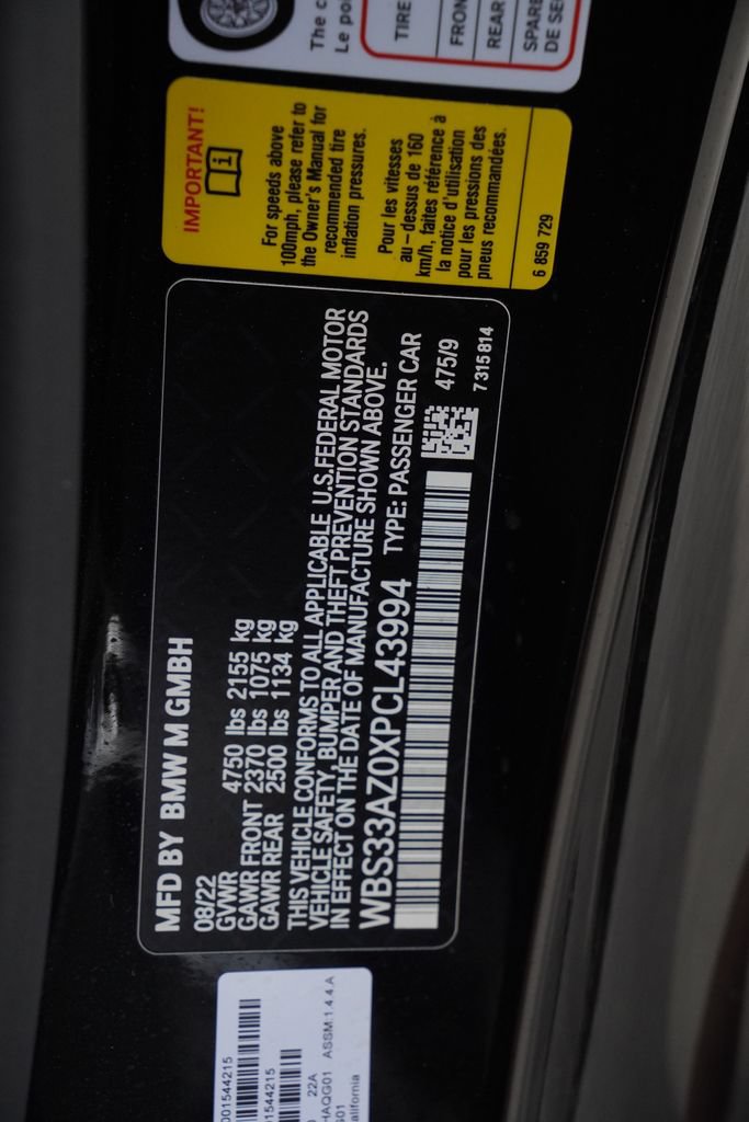 Used 2023 BMW M4 Competition w/ Executive Package RWD image 35