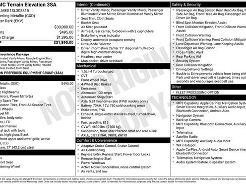 Used 2025 GMC Terrain Elevation FWD image 37