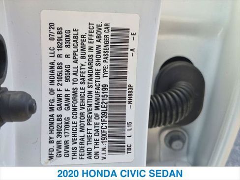 Used 2020 Honda Civic EX image 26