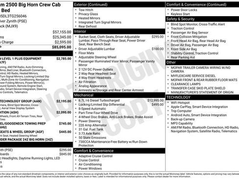 New 2026 RAM 2500 Big Horn AWD/4WD image 2