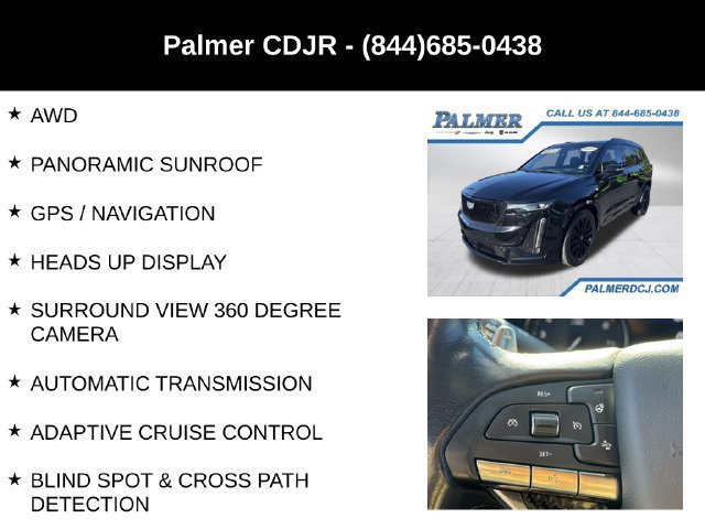 Used 2022 Cadillac XT6 Sport w/ LPO, ONYX Package AWD/4WD image 6