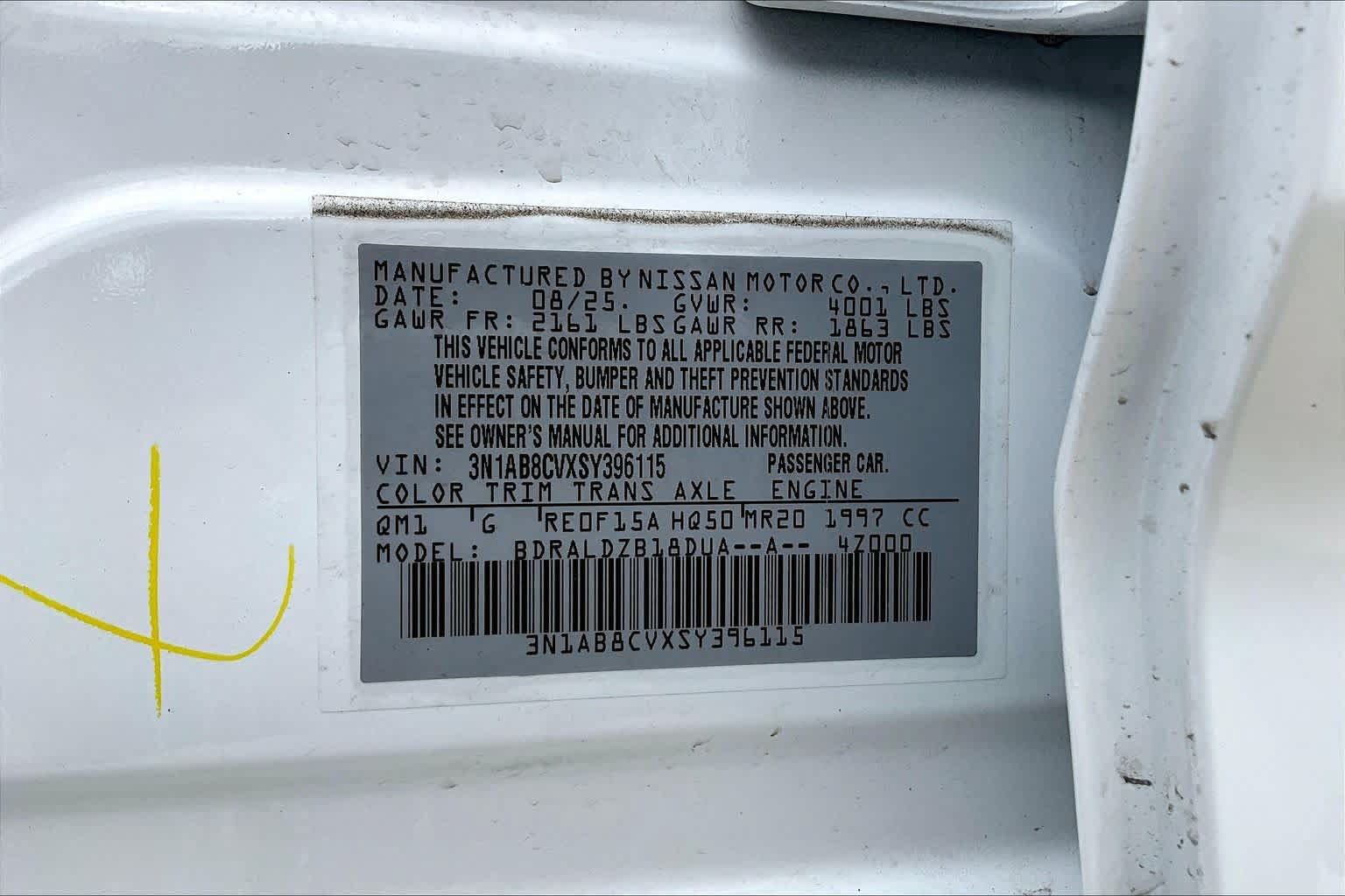 Used 2025 Nissan Sentra SV w/ Trunk Package FWD image 32
