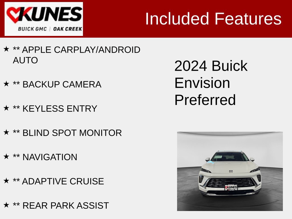 Used 2024 Buick Envision Preferred AWD/4WD image 2