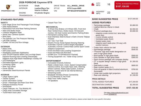 Used 2026 Porsche Cayenne GTS AWD/4WD image 6