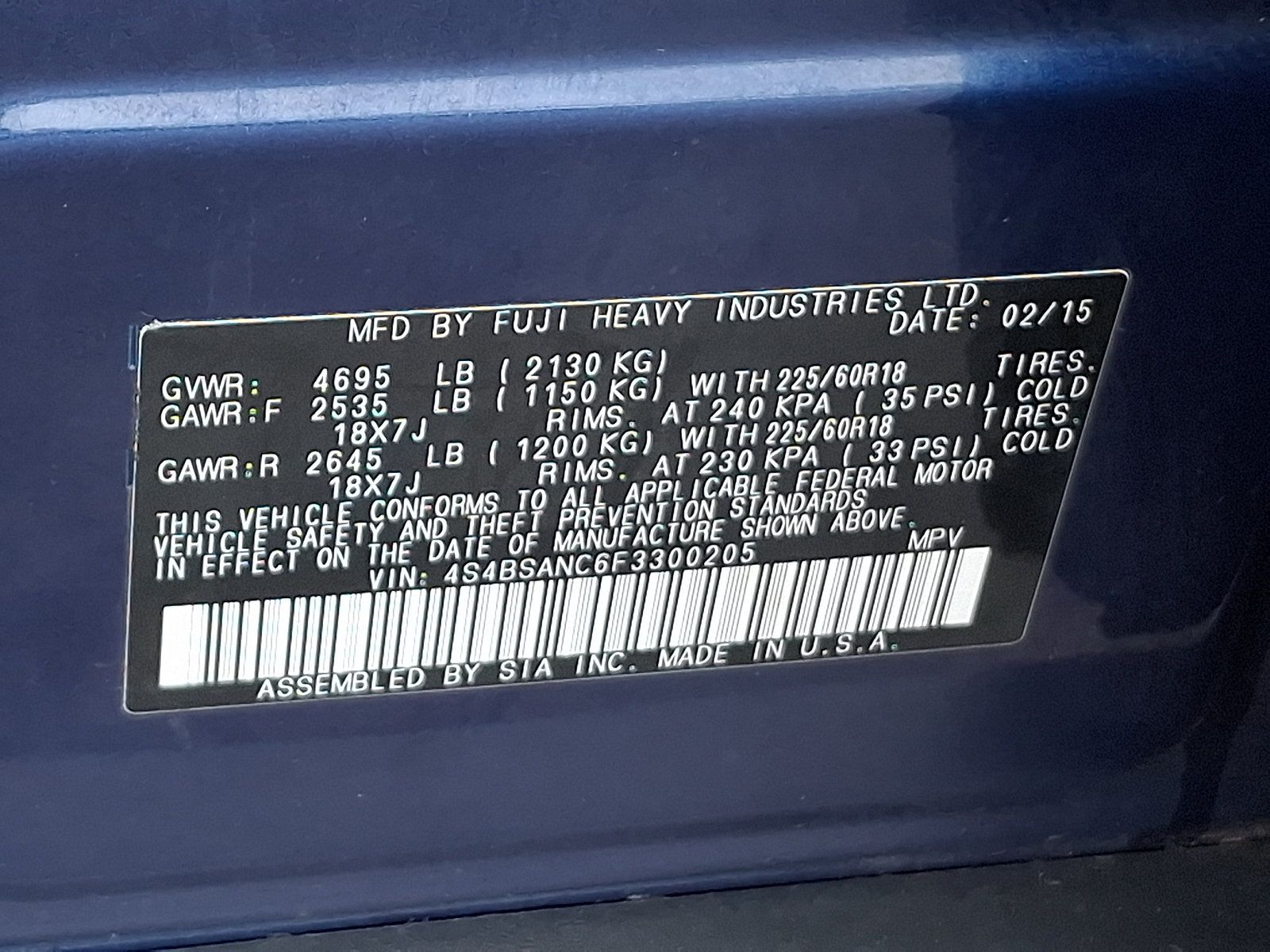 Used 2015 Subaru Outback 2.5i Limited AWD/4WD image 28