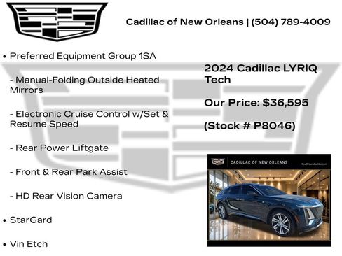 Certified 2024 Cadillac Lyriq Tech AWD/4WD image 7