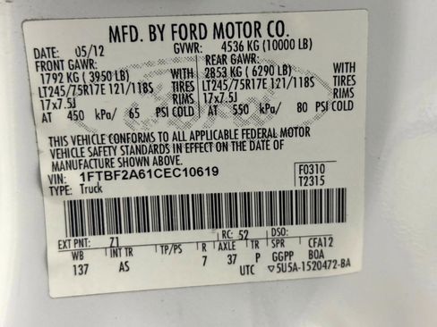 Used 2012 Ford F250 XL image 40