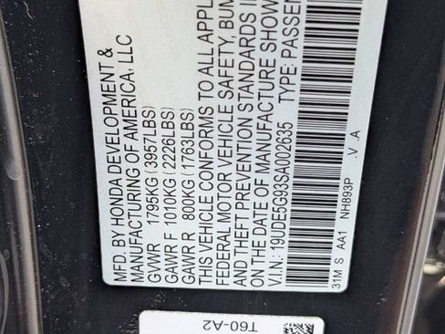 Certified 2025 Acura Integra Type S FWD image 19